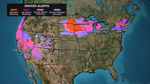 Weather updates on cross country winter storms ahead