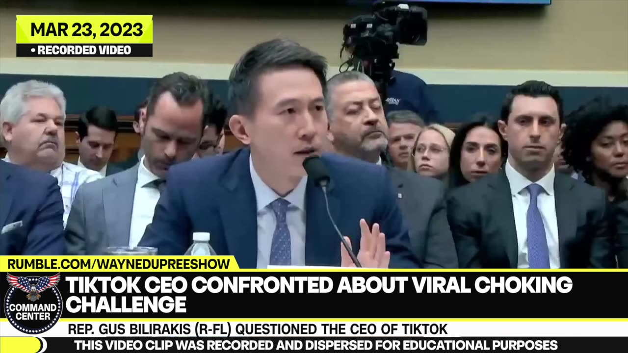 TikTok CEO Confronted About Viral Choking Challenge