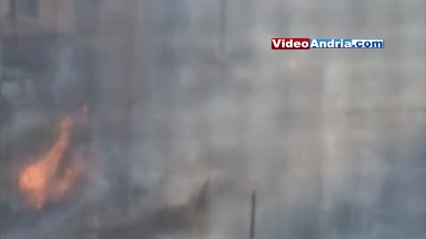 Andria: grosso incendio nel quartiere Fornaci