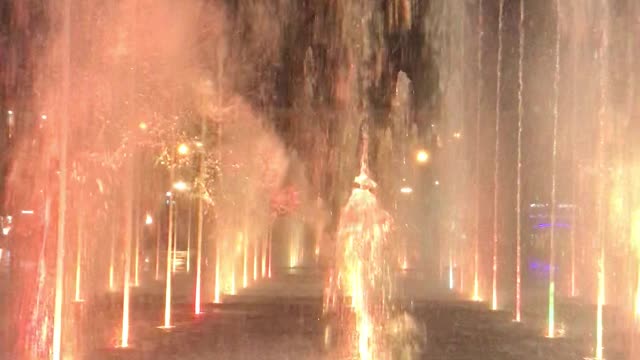 Dancing fountains in Russia