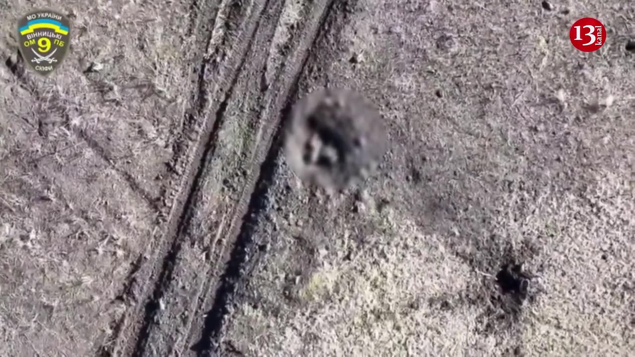 Drone stops Russians who left the exploding tank and sought to flee - they were scattered near tank