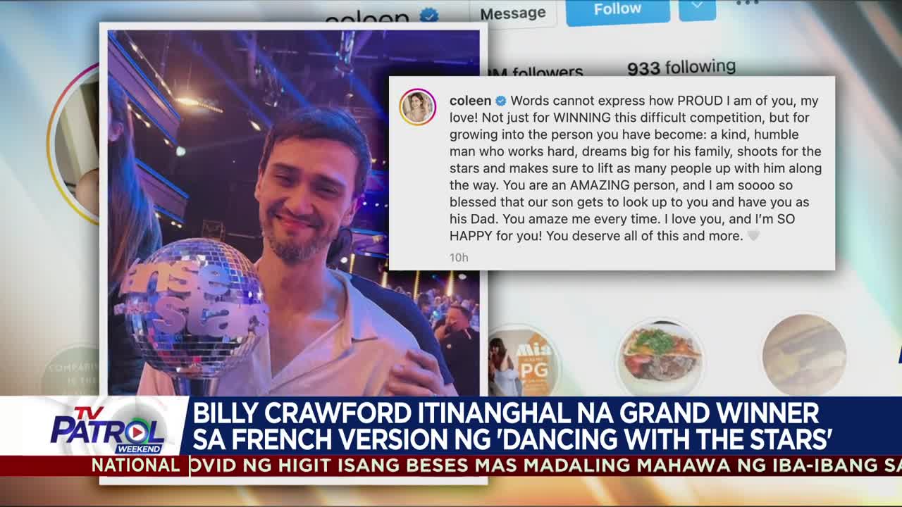 Billy Crawford itinanghal na Grand Winner sa French Version ng Dancing With The Stars