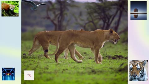 Lions are Walking Together | #wild #lion # tiger #animals