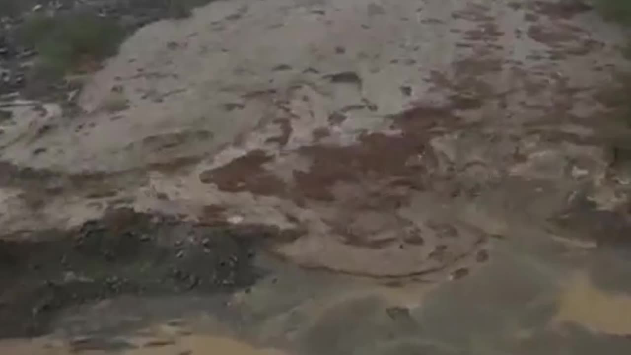 Desert flooding