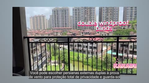 Professional double windproof outdoor blinds manufacturers