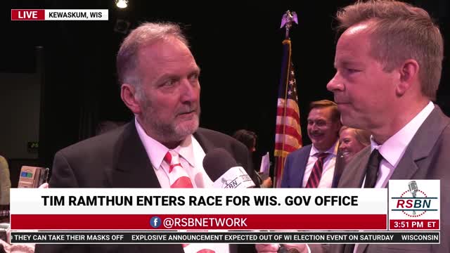 Rep. Tim Ramthum Speaks Right After Entering Race for Wisconsin Governor - 2/12/2022