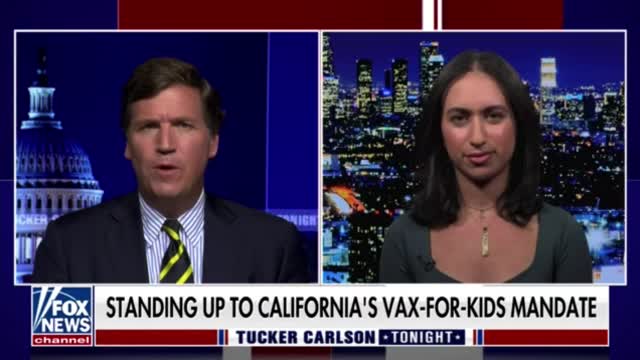 A high student from California tells Tucker Carlson about getting kicked out of school for not getting the COVID vax