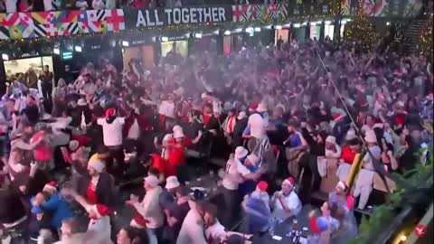 World Cup: Fans react to England's winning goals against Senegal