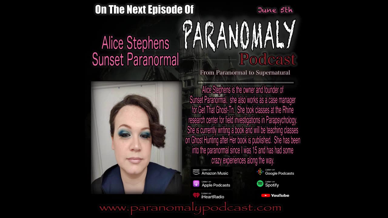 Alice Stephens - Sunset Paranormal -Jun 6, 2023