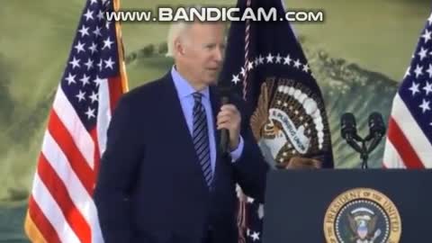 Dementia Joe Biden there is no climate crisis