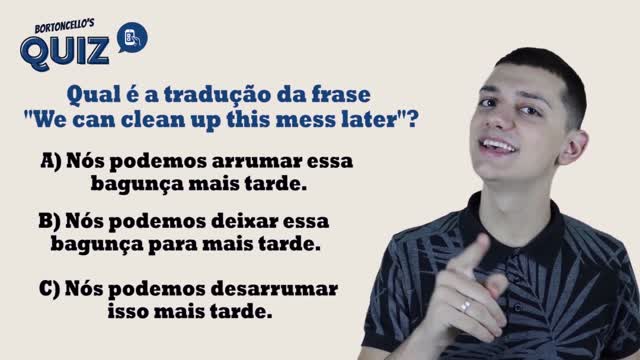 Bortoncello's Quiz | Aprenda INGLÊS com APENAS UM SHOW