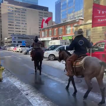 LOVE TO SEE THOSE BEAUTIFUL TRUMP FLAGS IN CANADA!!! THEY KNOW WHO STANDS FOR FREEDOM!!!