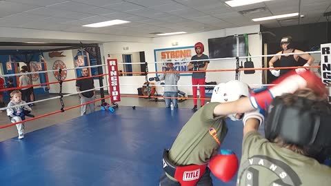 Joey sparring Logan 1. 11/5/22