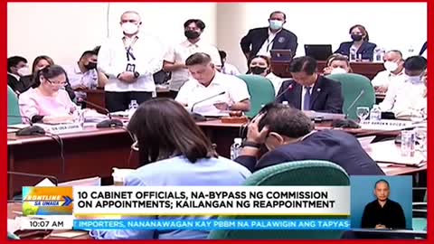 10 Cabinet officials, nabypass ng Commission on Appointments