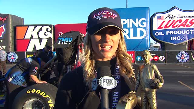 Taylor Vetter goes for wild ride and wins Top Alcohol Dragster final at Auto Club NHRA FInals