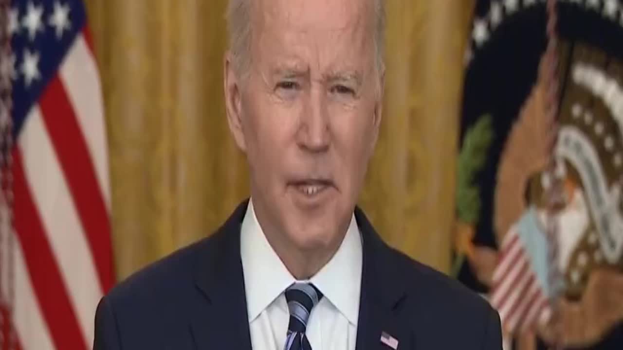 BIDEN: Putin is the aggressor. Putin chose this war, and his country will bear the consequences