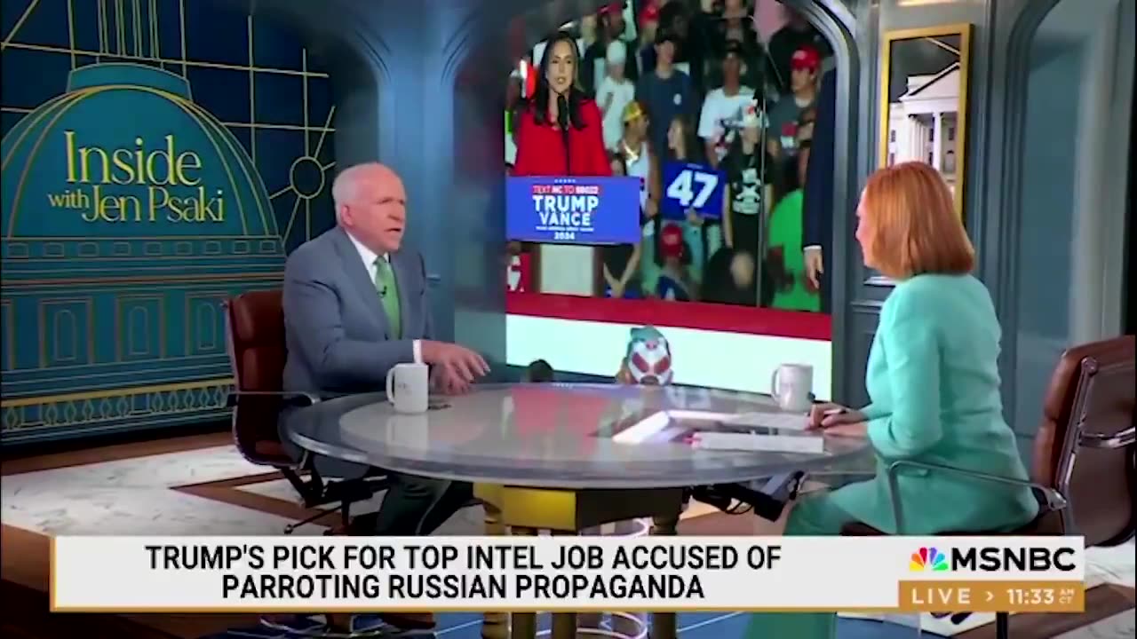 John Brennan Labels Tulsi Gabbard an “Apologist for Putin”