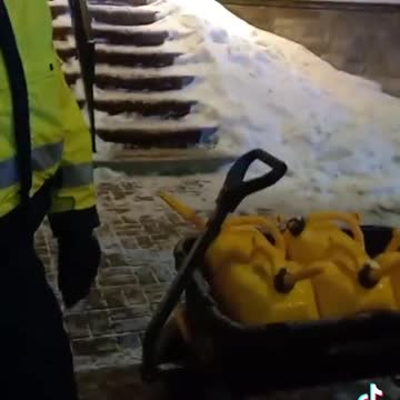 Ottawa police confiscating fuel from people.