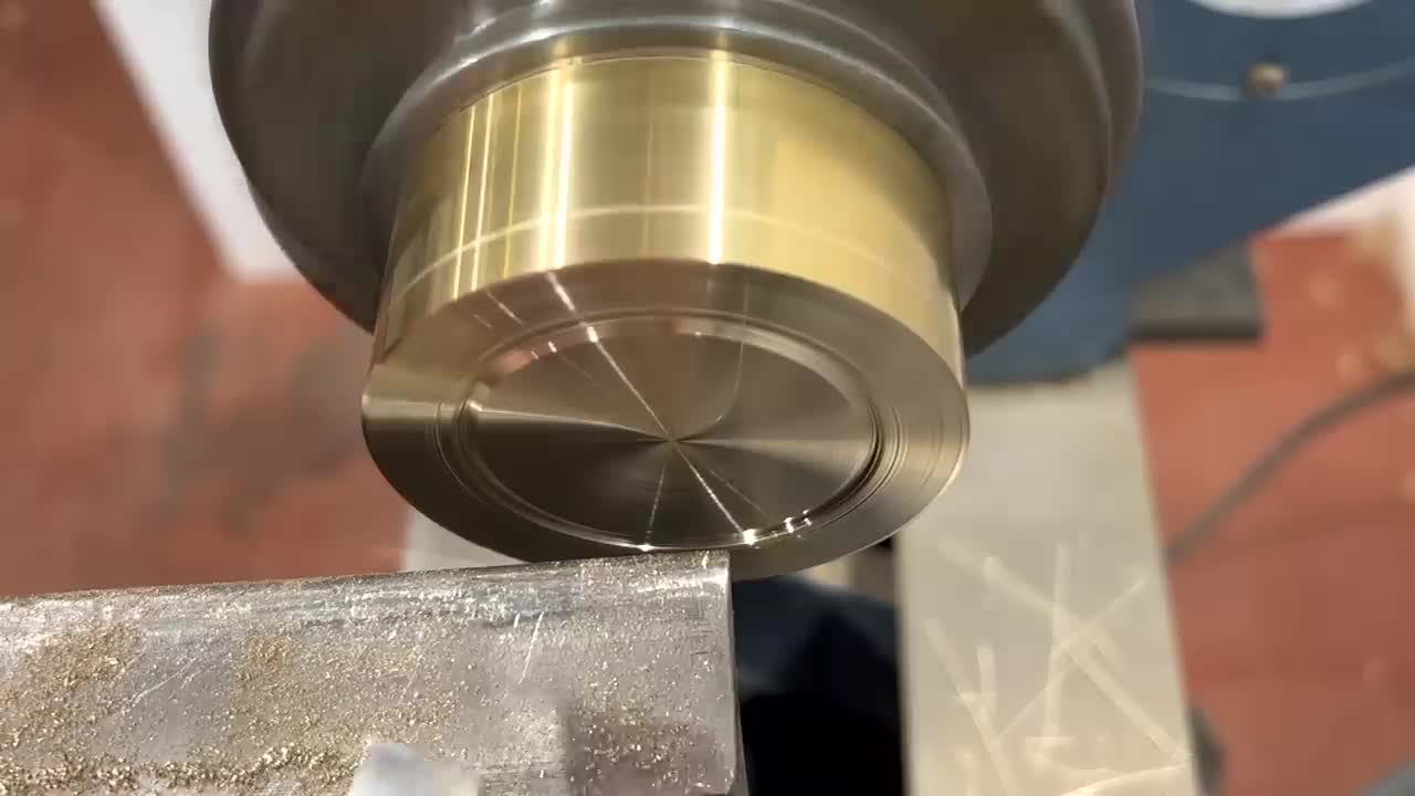 Woodturning - I Turned Solid Brass On A Wood Lathe !!10