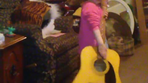 3 Year Old Neice Guitar Picker