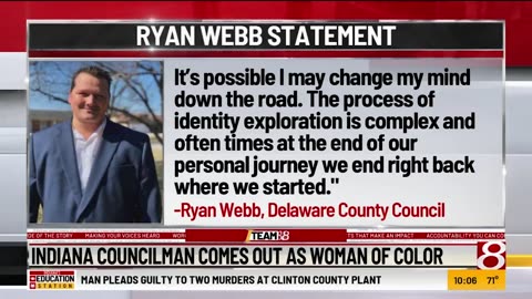 A white councilman from Indiana is causing a stir among leftists after publicly announcing