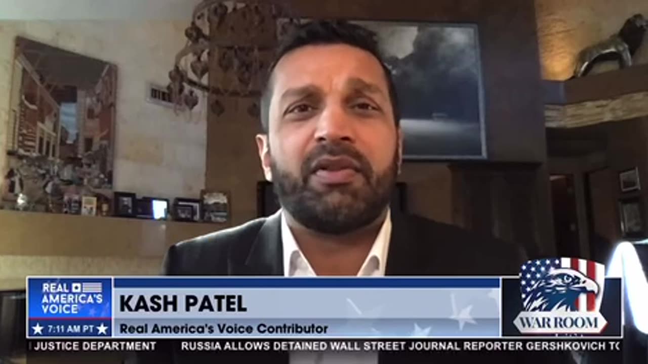 THE WAR ROOM:KASH PATEL STATES PRESIDENT TRUMP IS EDUCATING THE WORLD RIGHT NOW ON THE TWO-TIER SYSTEM OF JUSTICE