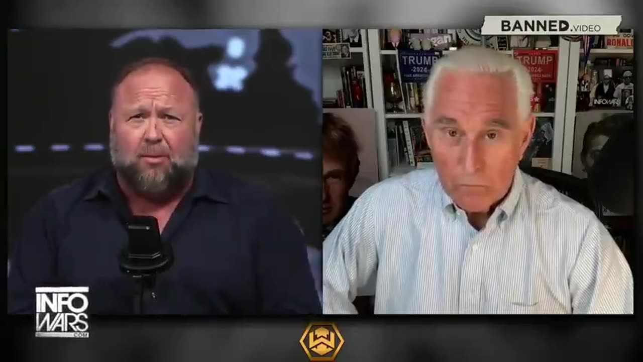 Roger Stone with Alex Jones: People LIKE Ron DeSantis, but they LOVE Donald Trump