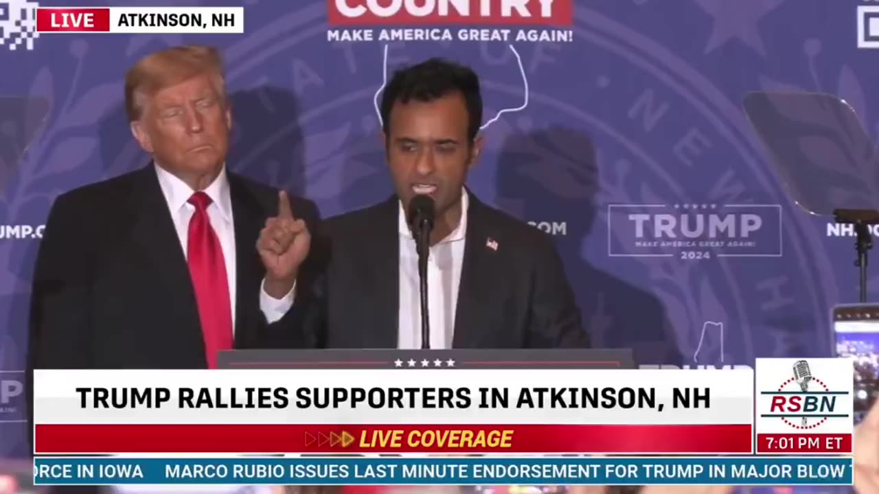 Vivek Stumps For Trump In New Hampshire (VIDEO)