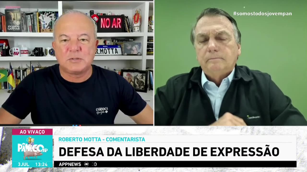 JAIR BOLSONARO - PÂNICO - 03/07/23