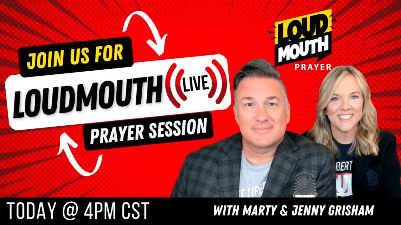 Prayer | Loudmouth Prayer LIVE - 6/11/2023 -WALK ON THE WATER - Marty & Jenny Grisham