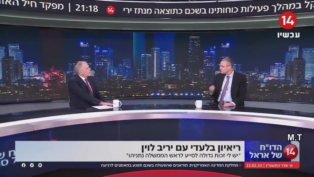 שר המשפטים יריב לוין על יאיר לפיד והאופוזיציה