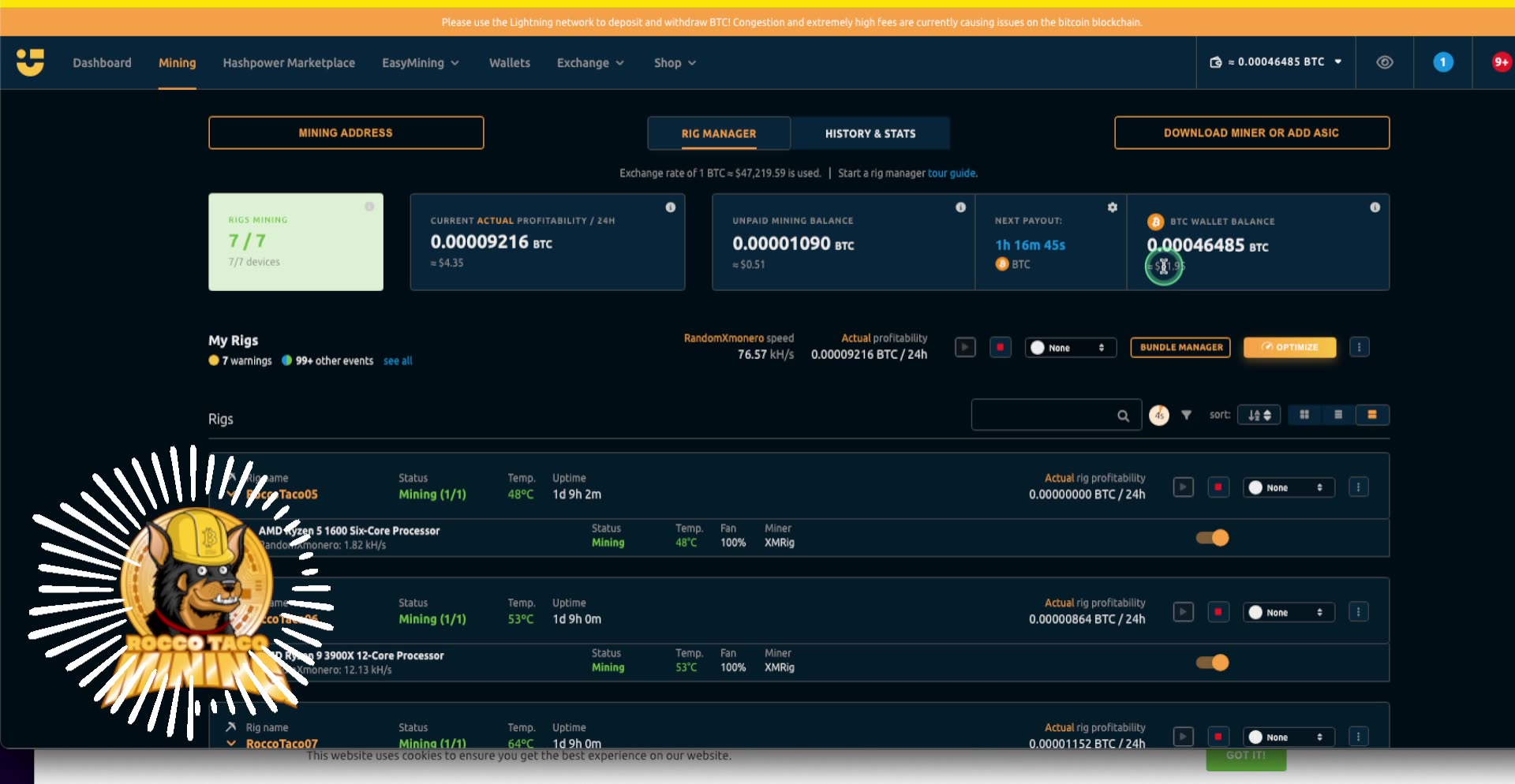 Coffee Break Crypto: Profit Surge: CPU Crypto Mining on NiceHash Increases Slightly. Still Not Great