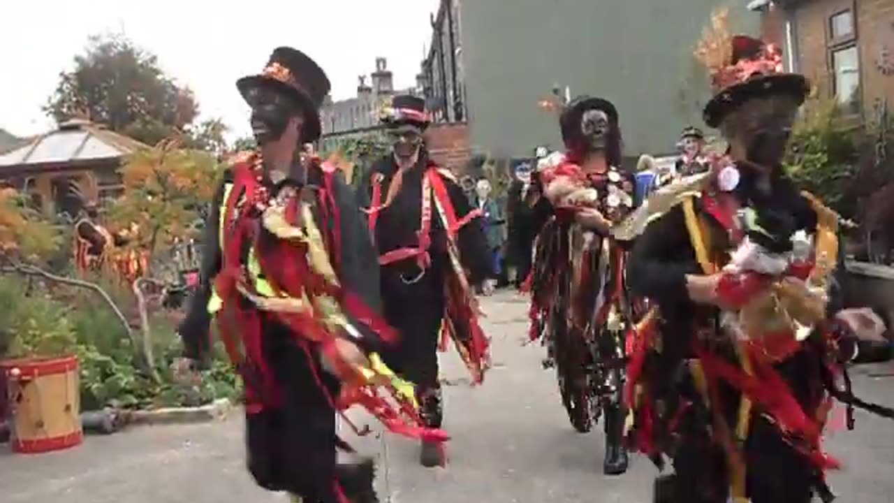 Powderkegs Border Morris - Dancing With Sheep - Golcar Brewery - 2011