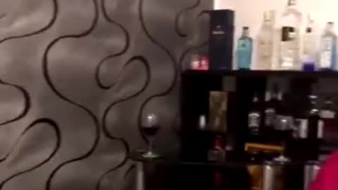 Enjoying of wine