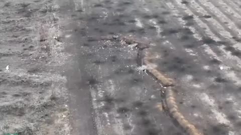 Our tank storms the russian trench head-on