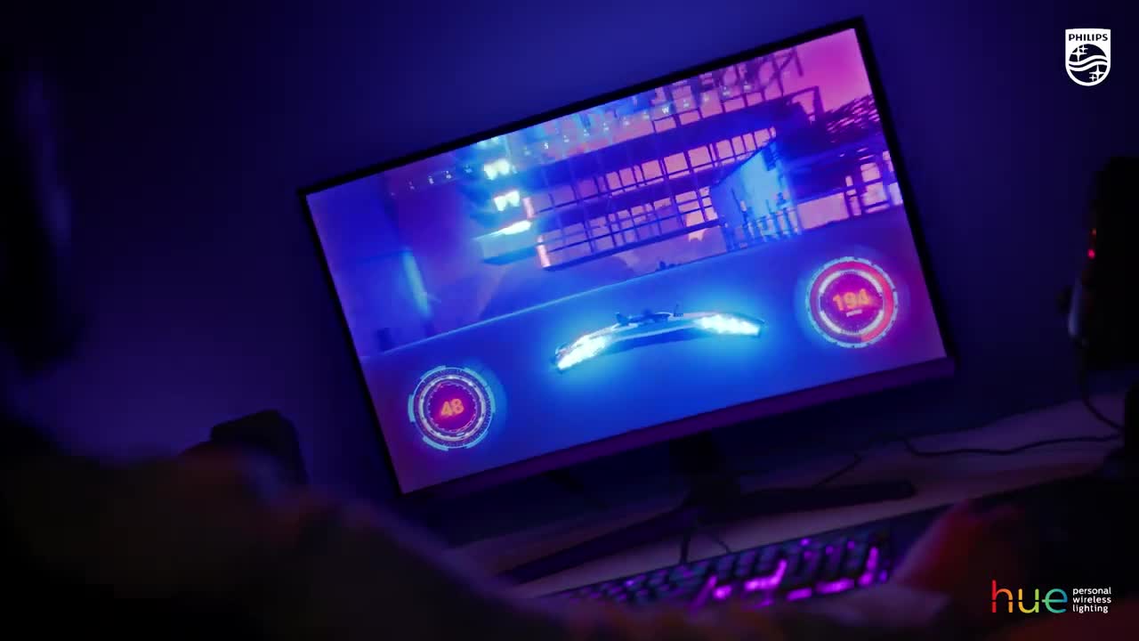 Philips Hue Play Gradient Lightstrip für einen Monitor