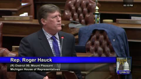 Rep. Roger Hauck - Michigan House Farewell - Dec. 2022