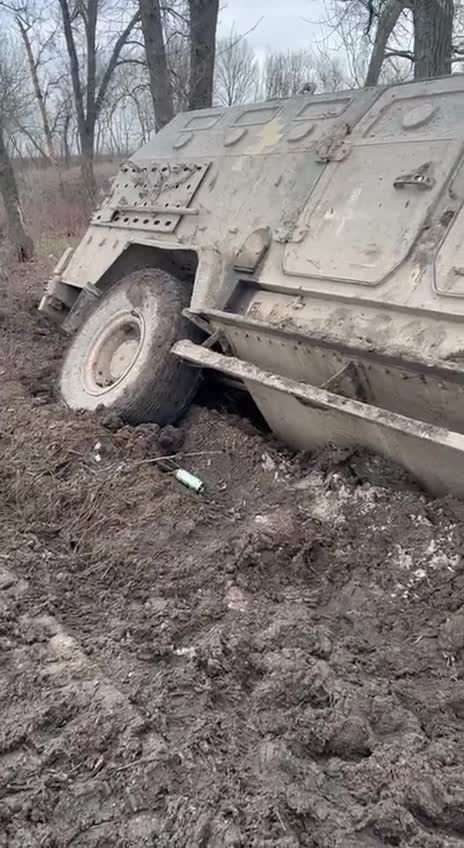 Donbass. Incapacitated Kozak after being hit by artillery
