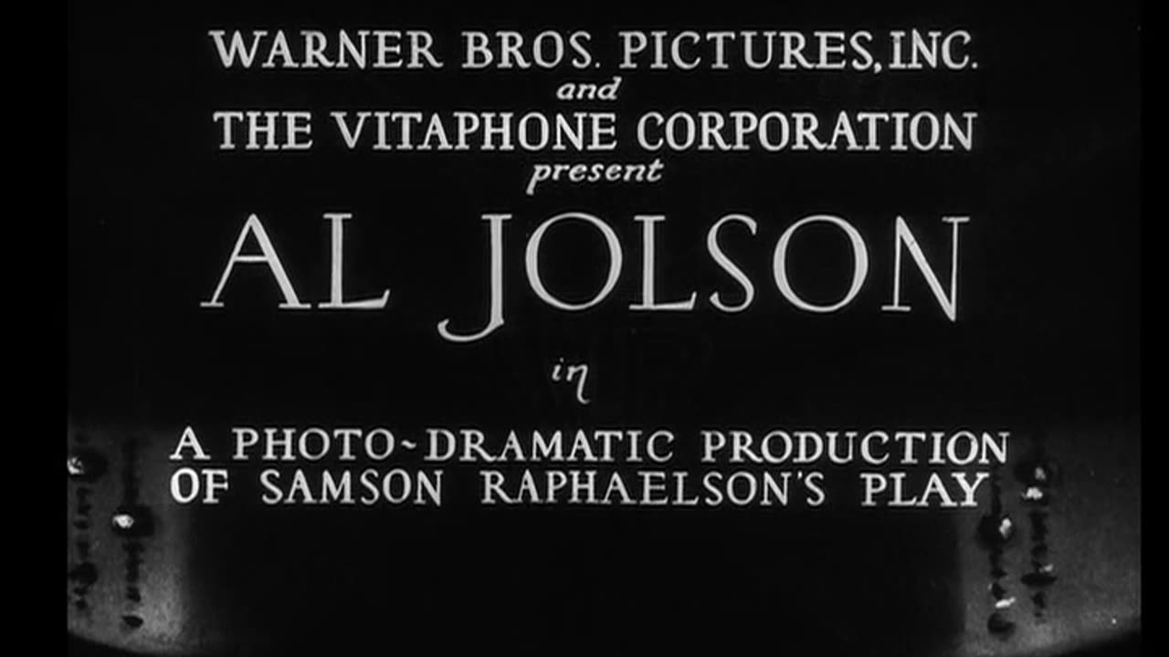 The Jazz Singer (1927) A Film Legally In The Public Domain.