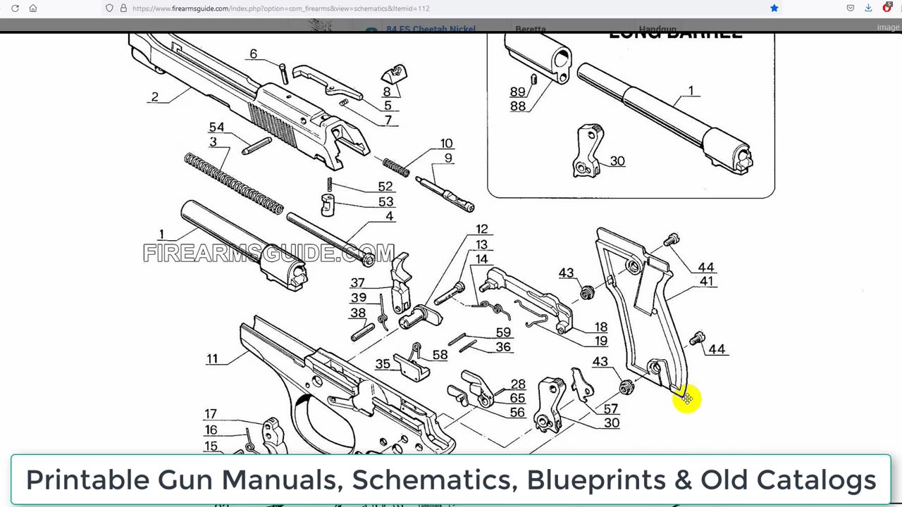 Gunsmithing Library with 22,000 Gun Manuals, Schematics, Blueprints & Catalogs