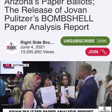 LIVE NOW - Link Below: The Release of Jovan Pulitzers Paper Analysis Report.