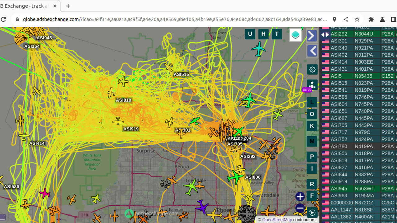 Bird Nazi N5144X over Mormontown USA - Feb 26th 2024