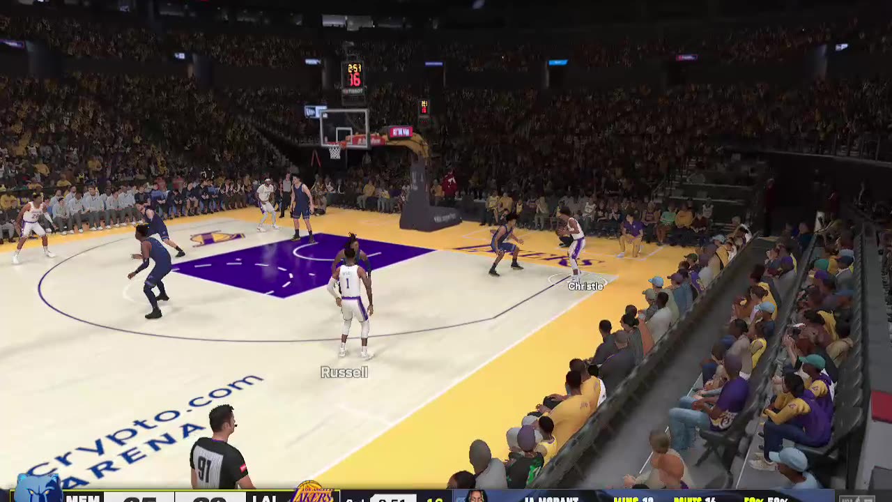 NBA 2K25 A.I NBA Today Lakers VS. Grizzleys