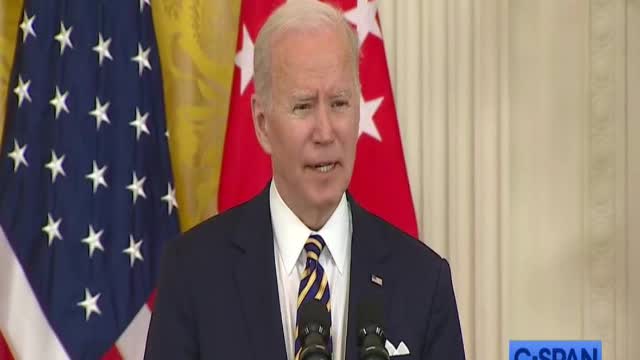 Biden Takes Only Single Question from Hand-Picked Reporter at Press Conference with Singapore PM