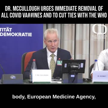 McCullough Urges Immediate Removal of All COVID Vaccines