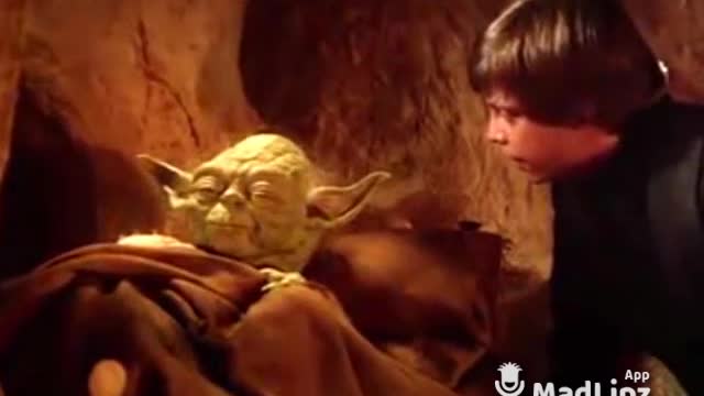 Yoda Master eats spicy food for first time.