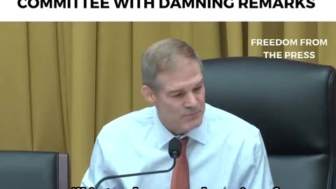 Jim Jordan Kicks Off Maelstrom With Opening Weaponization Remarks
