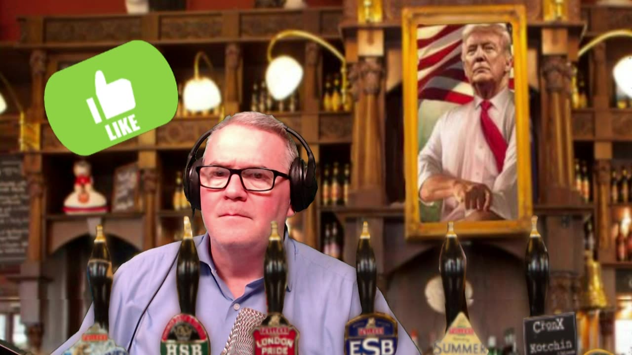 Trump and Dragon pub tonight. Colin, Val, Brett call in to talk to landlord DD.