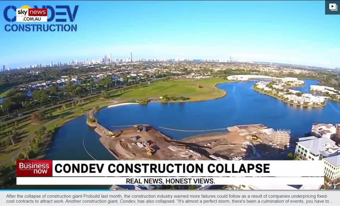 Condev construction firm collapses