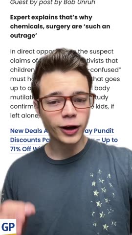 It’s Just a Phase - Study Confirms Kids Grow Out of Gender Confusion